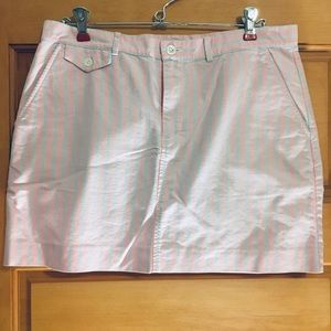 Pink and blue striped mini